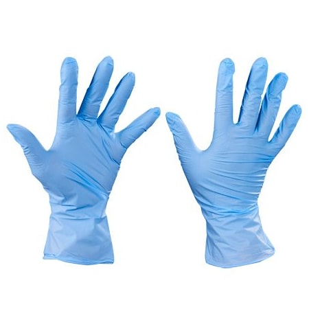 Bsc Preferred Disposable Gloves, 4 mil Palm, Nitrile, Powder-Free, L, 100 PK, Blue BUY00711785